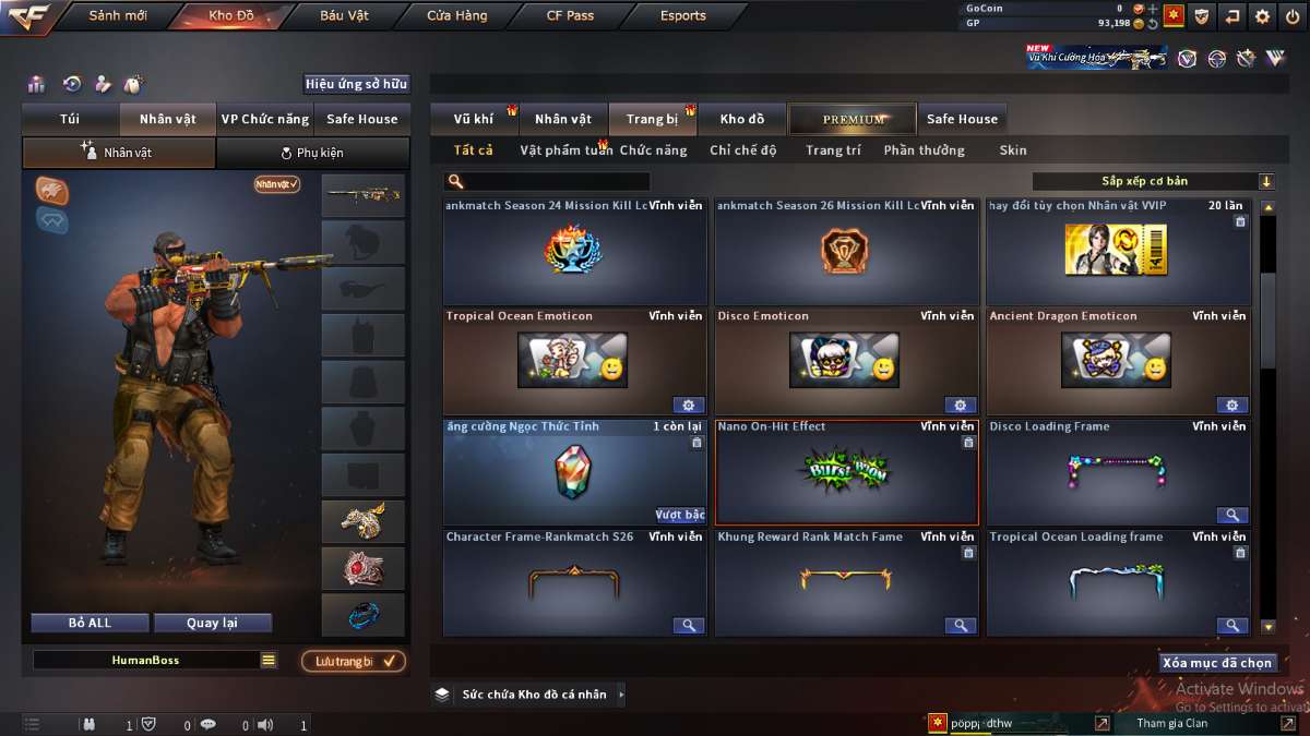 shop acc cf uy tin gia re